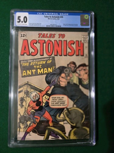 Tales to Astonish #35 CGC 5.0 OW To White Pgs 1st Antman in Costume! 1962 Marvel