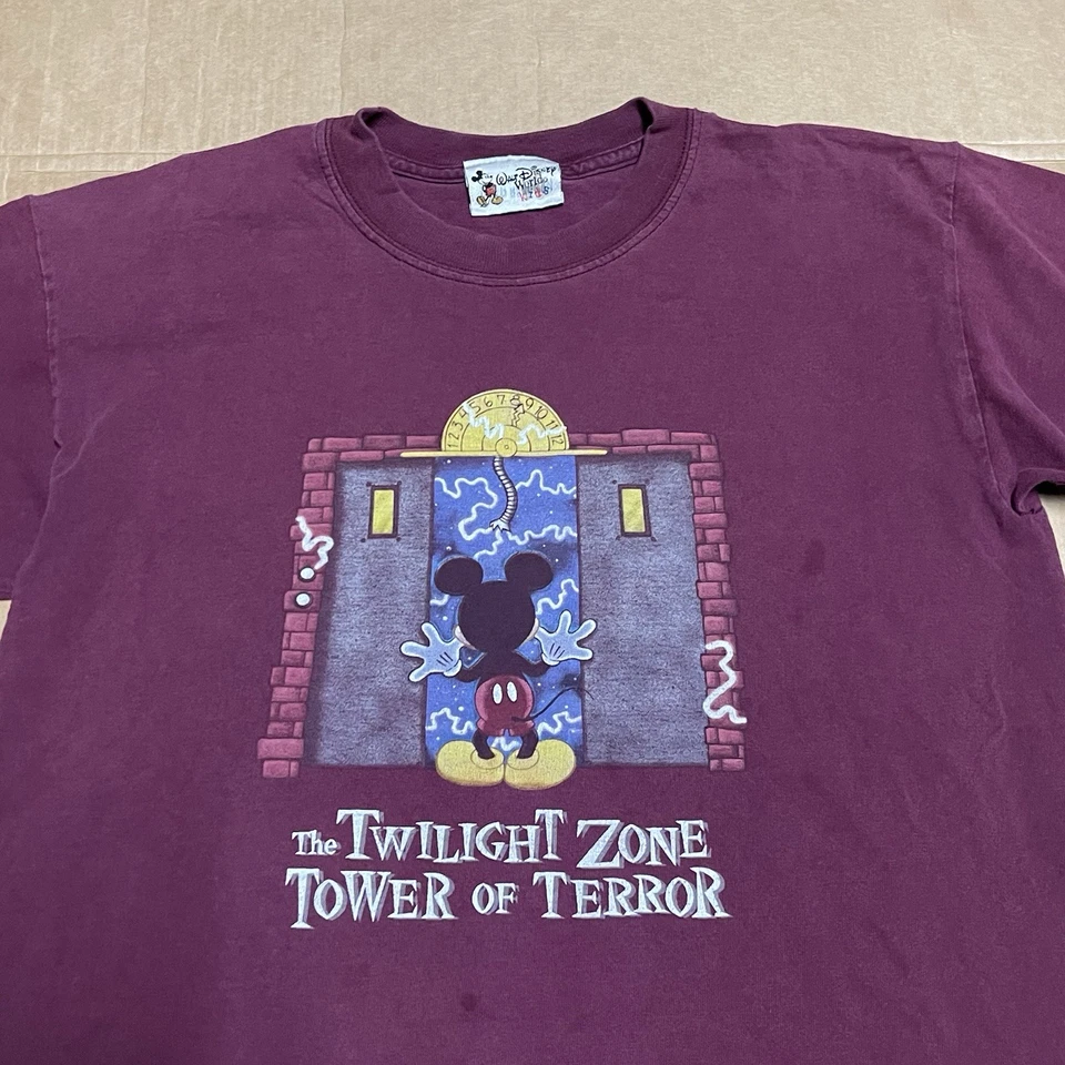 Vintage Disney The Twilight Zone Tower Of Terror Shirt 90s Y2K Youth Large - Image 2 of 4