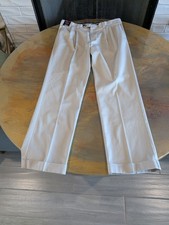 Roundtree  Yorke Travel Smart Men's Light Beige Dress Pants Size 38X34 Classic