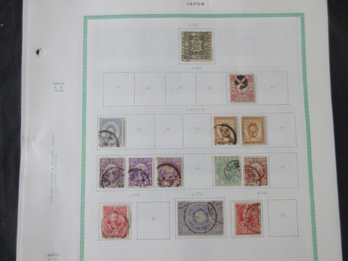 Japan Old Time Collection on Pages, 19th Century Onwards, 99p Start All Pictured - Picture 2 of 6