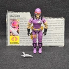 Vintage 1987 GI JOE SEA SLUG Searay Navigator With Card
