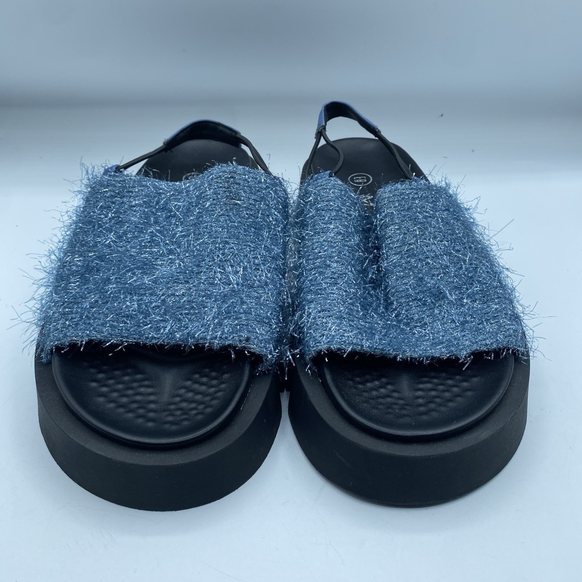 E8 Miista Noreen Blue Sandals Women 39 US Platform Sparkly