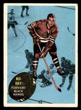 1961 Topps Hockey #35 Bill "Red" Hay PR