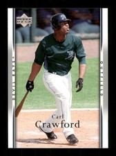 Carl Crawford Devil Rays Baseball 2007 Upper Deck 974 Sports Trading Card