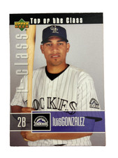 Excellent: Vintage 2004 UD r-class Luis Gonzalez Colorado Rockies Rookie Card. rookie card picture