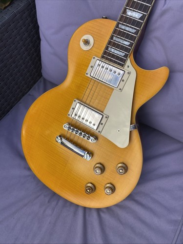 Epiphone 1959 Les Paul Standard - Aged Lemon Burst - Anderton's Lmt Ed & Case - Picture 12 of 14