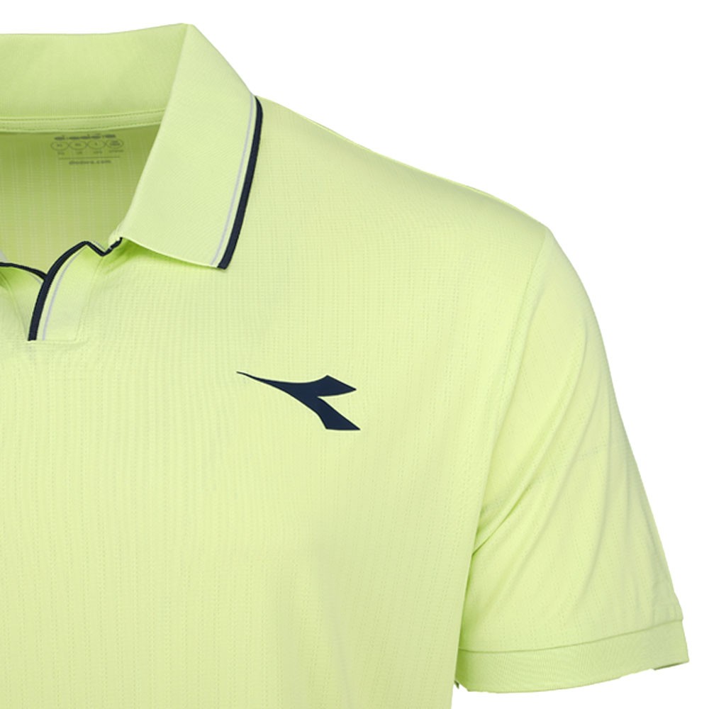 diadora Icon Tennis Competition Short Sleeve Polo Shirt Mens Green Casual 180778 View 3