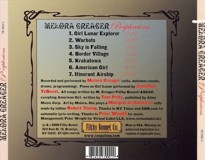 MELORA CREAGER - PERPLEXIONS NEW CD