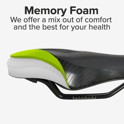 Bike seat Cushion Comfortable Memory Foam Bicycle Saddle Replacement Soft Pad... - Bild 4 von 6