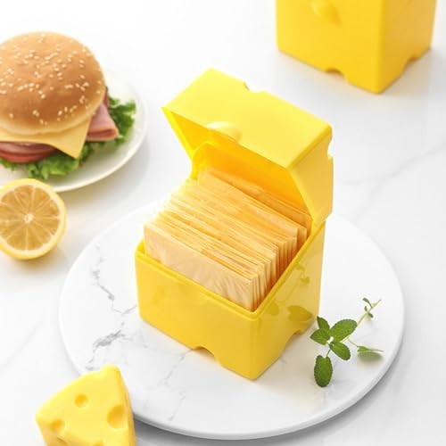 Sliced Cheese Storage Container, Cute Butter Block Fridge Refrigerator Bacon - Picture 7 of 7