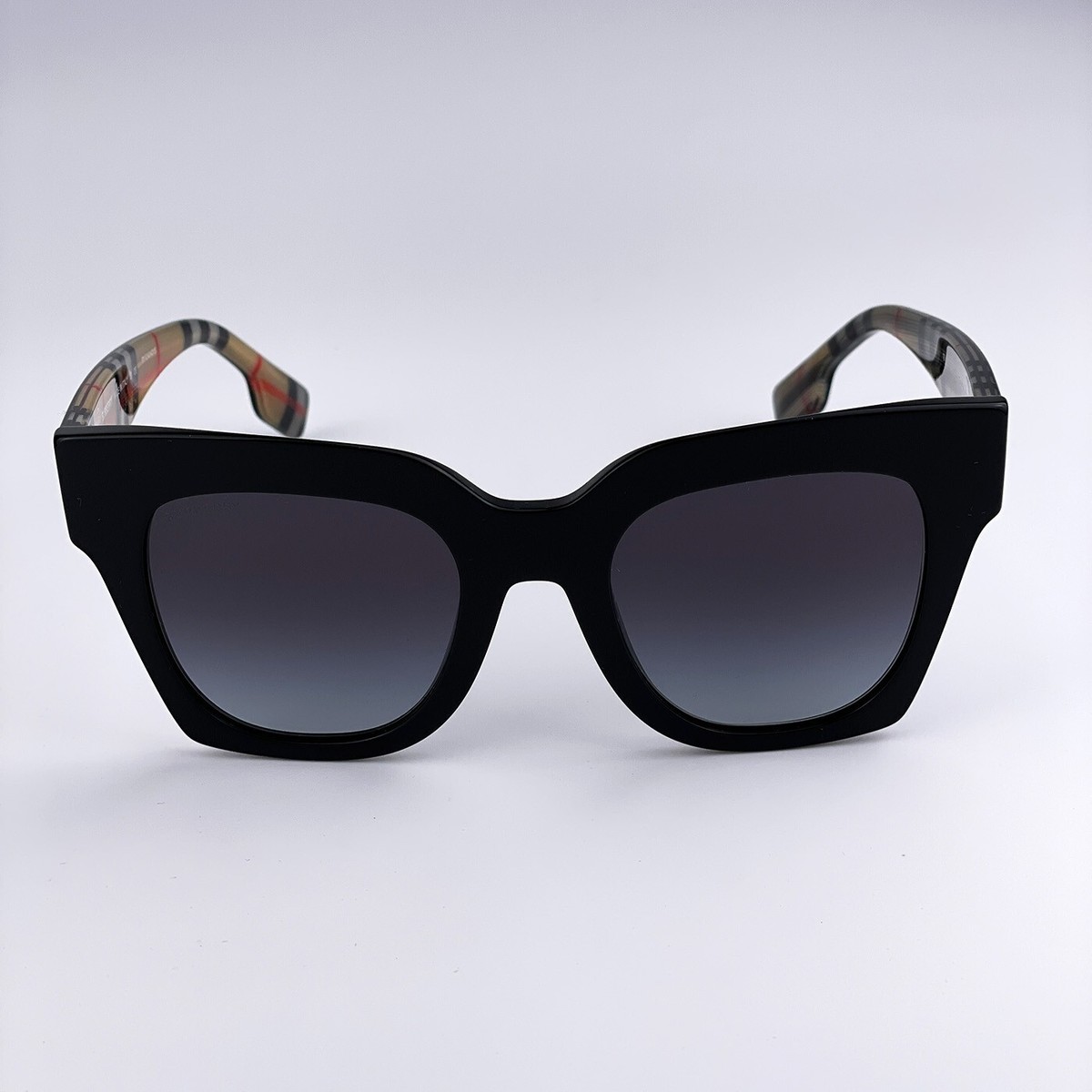 Burberry Men Sunglasses Black Grey Gradient Square BE4364