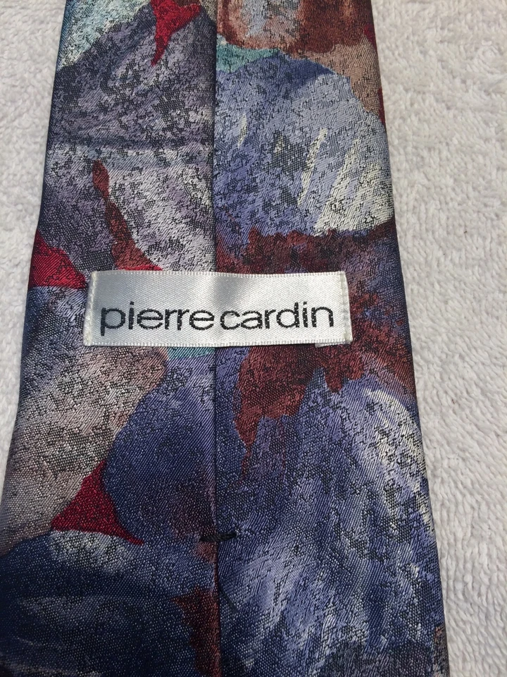 PIERRE CARDIN MENS TIE 3.75 X 56 AUTUMN FLORAL DESIGN Foto 4 de 4