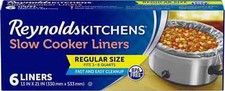 Slow Cooker Liners Kitchen Chef Recipes Crock Pot Cook Liner Bags BPA Free 13x21