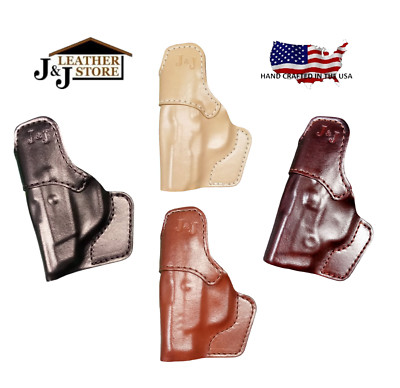 J&J RUGER LCP 380 IWB IN-WAISTBAND FORMED PREMIUM LEATHER HOLSTER