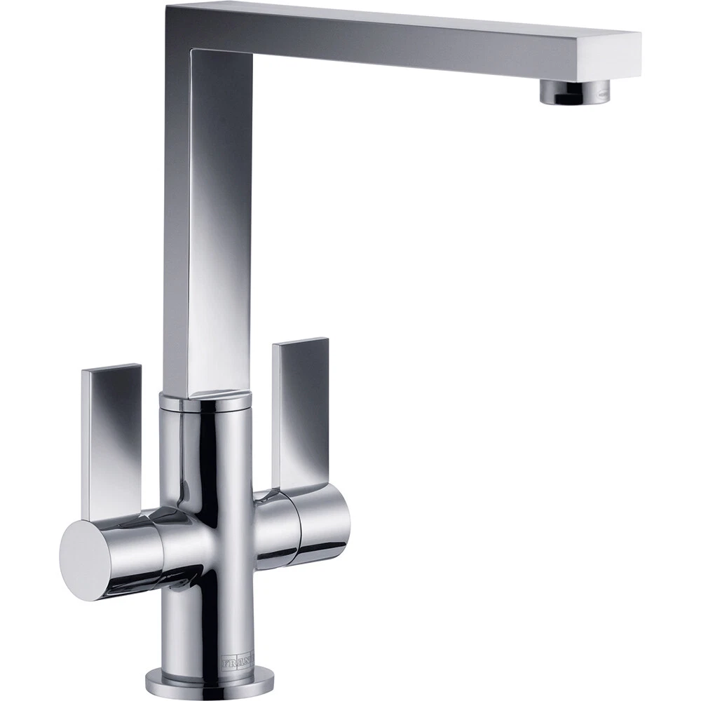 Franke BERN/CH 115.0153.231 Chrome Square Dual Lever Kitchen Sink 