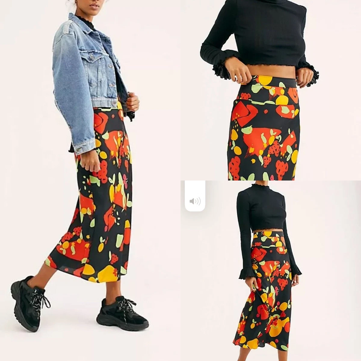 Free people normani bias hot sale skirt