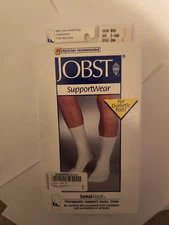 Jobst Sensi Foot Diabetic Sock Support Wear Size X-Large White, Crew