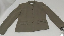 NWT Kasper Petites Size 2 Beige/Black Blazer MSRP 240