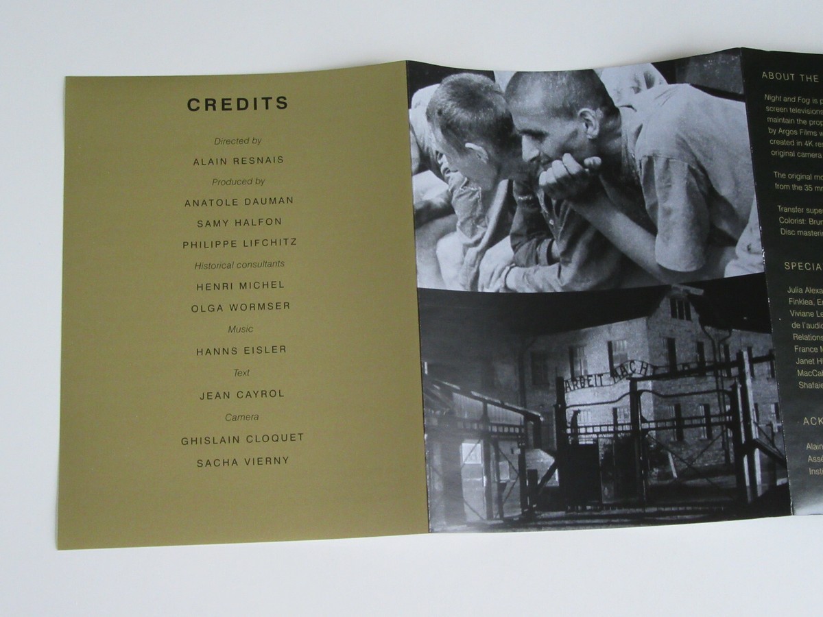 NIGHT AND FOG (Blu-ray, Criterion) Alain Resnais Holocaust