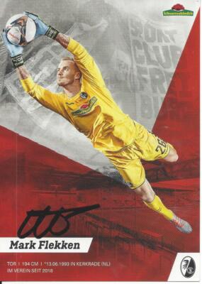 MARK FLEKKEN-FOOTBALL-NETHERLANDS-SC FREIBURG-AUTOGRAPH CARD