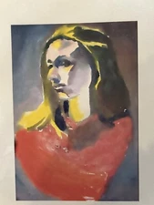 Print 7”x5” Fine Art Watercolor Abstract Figurative Female On Matte Print Paper