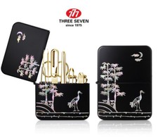 777 THREE SEVEN Mother Of Pearl Nail Clippers Gift Travel 4112MPG MADE IN KOREA