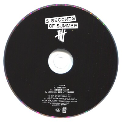 5 SECONDS OF SUMMER Amnesia LIVE at Wembley 5SOS CD American Idiot