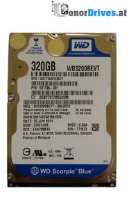 Western Digital WD3200BEVT-60A23T0 - 320GB - SATA  - PCB 2060-771672-004 Rev. A*