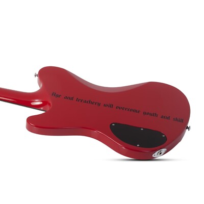 Schecter Simon Gallup Ultra Spitfire Electric Bass Red NEW | eBay