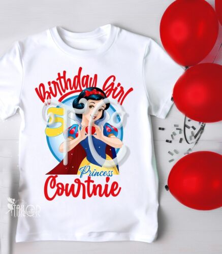 Disney Princess Birthday Shirt, Disney Princess Family Birthday Shirts, Kids Tee - Picture 15 of 15