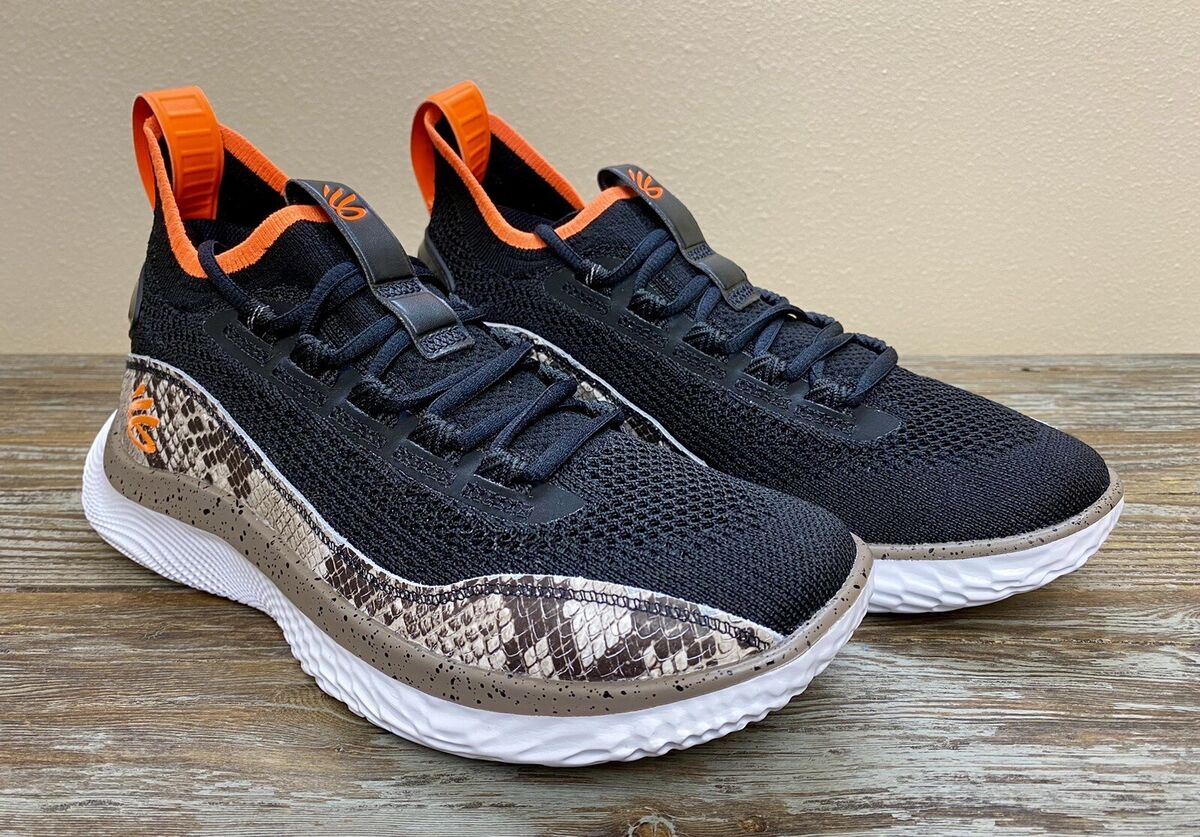 Under Armour Curry Flow 8 Snake Black Basketball Shoes Under Armour Curry Flow 8 Snake Black Basketball Shoes