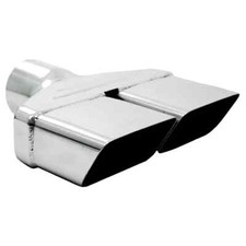 Mbrp T5118 Stainless Rectangular 2.5 Inch Universal Fit Dual Exhaust Tip Bolt On