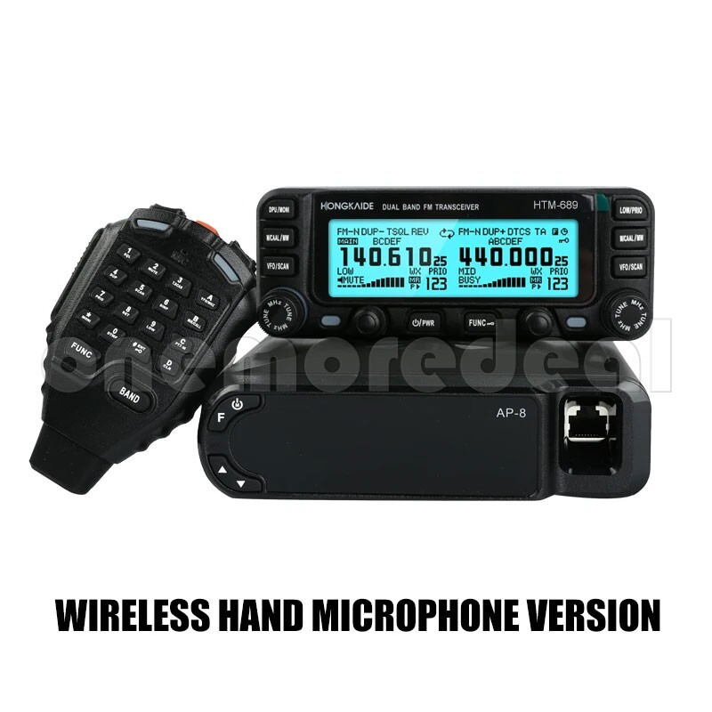 HTM-689 VHF/UHF 136-174/400-520MHz Wireless Transceiver Ham Radio Walkie Talkie