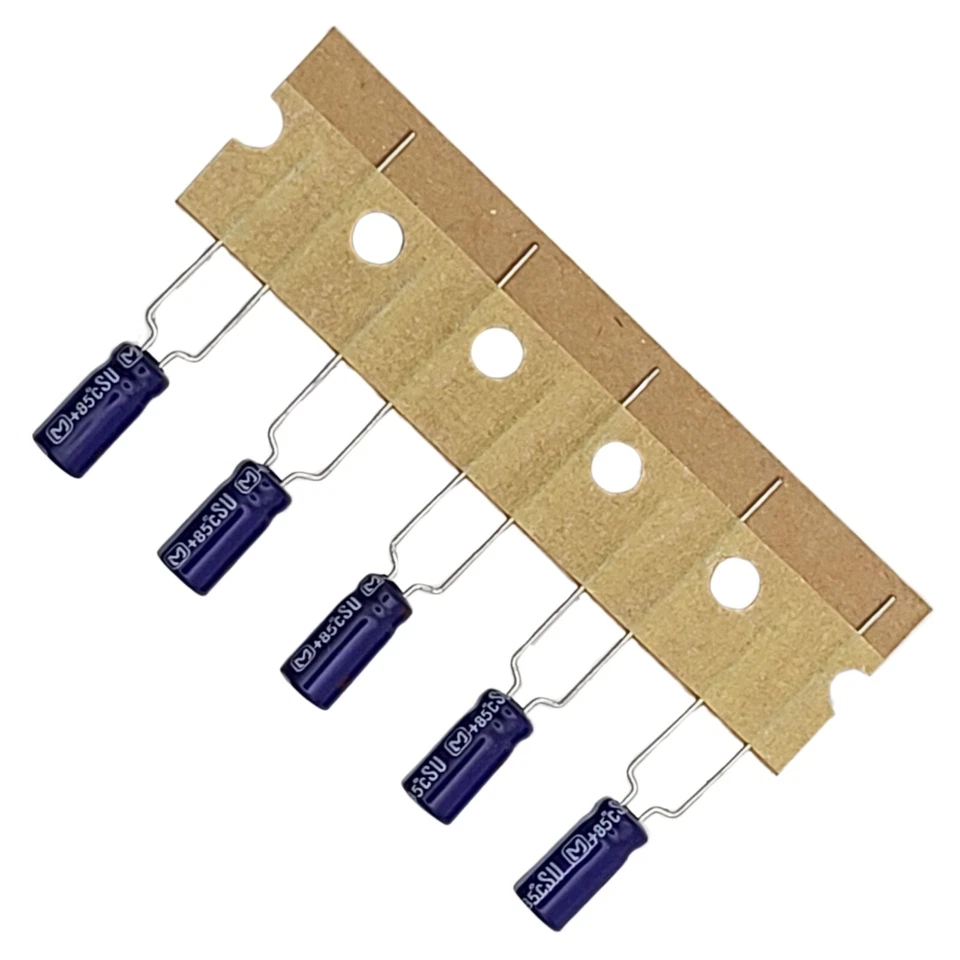 Condensadores electrolíticos radiales Panasonic SU 85°C de 10 piezas 1uf 50v Foto 4 de 4