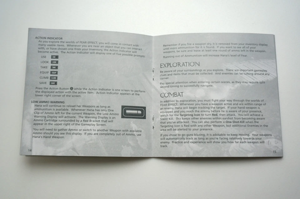 Fear Effect PS1 Instruction Manual ONLY READ DESCRIPTION - Image 4 of 4