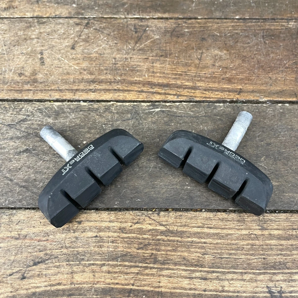 Pastilhas de freio cantilever vintage Shimano Deore XT sapatos M730 U-Brake UBrake anos 80 anos 90 - Imagem 4 de 4
