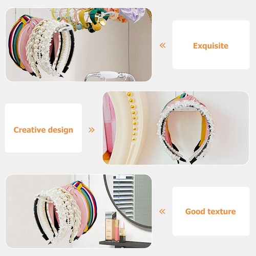 3Pcs womens necklaces acrylic wall headband holder wall Hair Tie Holder - Picture 11 of 12