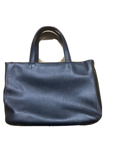 Furla Originale Usata Borsa Piccola Pelle Nera Morbida Interno Rosso Tracolla