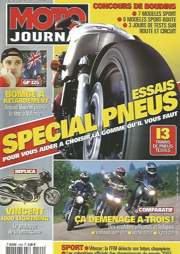 MOTO JOURNAL N°1540 ESSAIS
