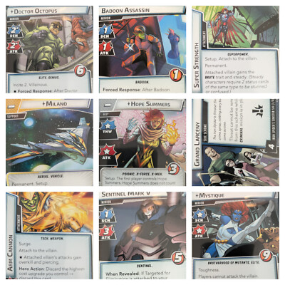 Marvel Champions LCG: Modular Encounter Replacement Cards For Villain Scenarios