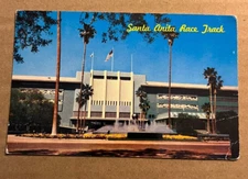 VINTAGE UNUSED POSTCARD - SANTA ANITA RACE TRACK, ARCADIA, CAL.