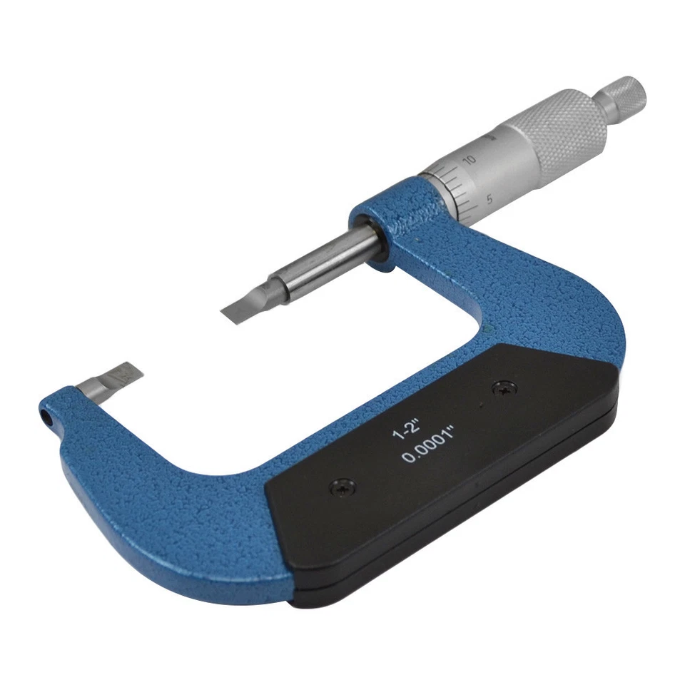 Largura externa da lâmina micrômetro estrutura de metal sólido 1-2" 0,236" grau 0,0001" - Imagem 2 de 4