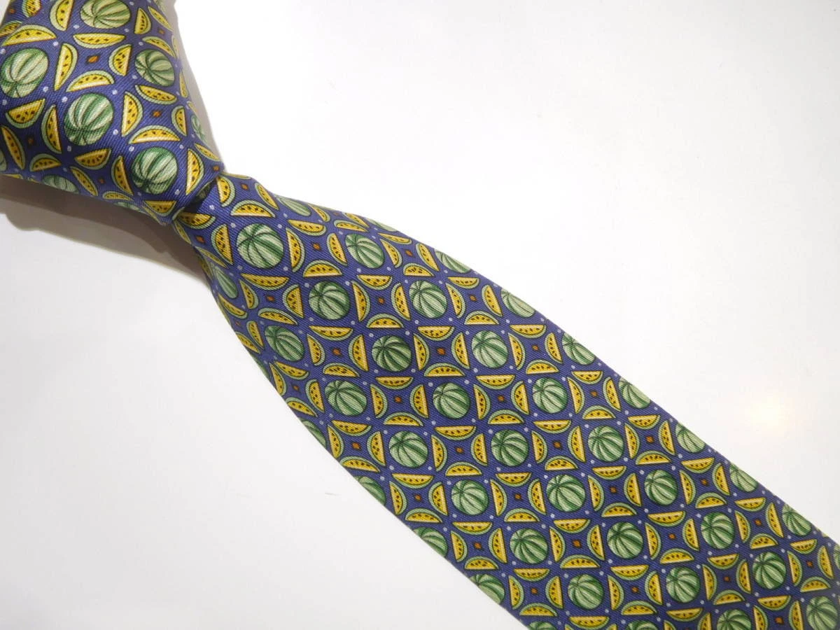 HERMÈS Cravatta uomo Hermes France vera seta cravatta abito classico lusso multicolore W716