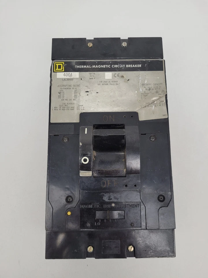 LAL36400 Square D 400 Amp 600 Volt Circuit Breaker - Next Day Option - Flaw - Image 2 of 4