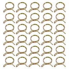 30Pcs 14mm ID Double Wire Spring Hose Clamp Spring Clips Clamps