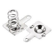 Battery Spring Plate AAA Battery Spring Contact Nickel Plate 9.5mmx9mm 20 Set