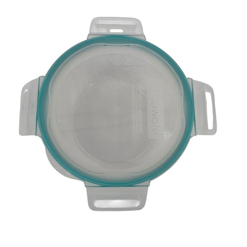 Snapware Bowl 4 cup Capacity w/Teal Lid Plastic BPA Free Airtight & Leakproof - Picture 9 of 11