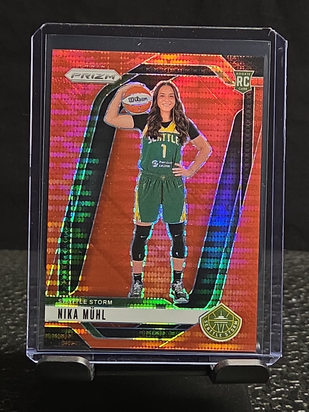 2024 Panini Prizm WNBA - Nika Muhl #75 Red Pulsar Prizm 62/299 (RC)