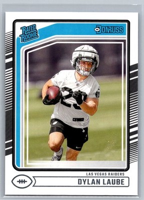 Dylan Laube 2024 Donruss Rated Rookie FOOTBALL #372 Las Vegas Raiders RC