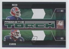 2009 Donruss Elite Passing the Torch Green /499 Andre Reed Lee Evans #11 HOF 0b5